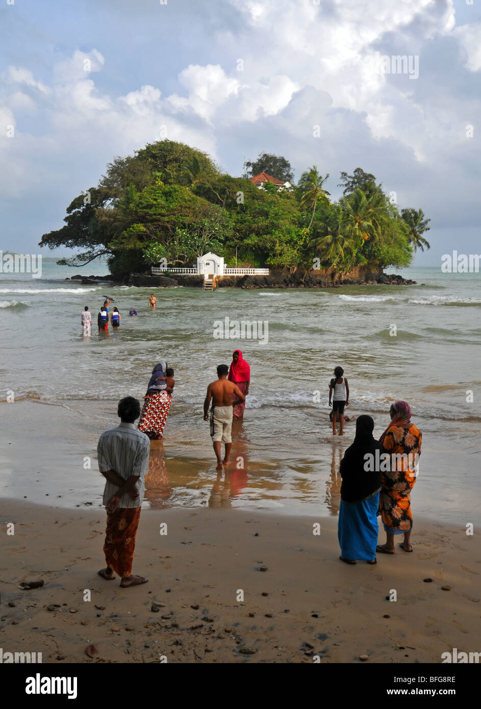 Taprobane Island, Weligama Bay, Sri Lanka Foto Stock