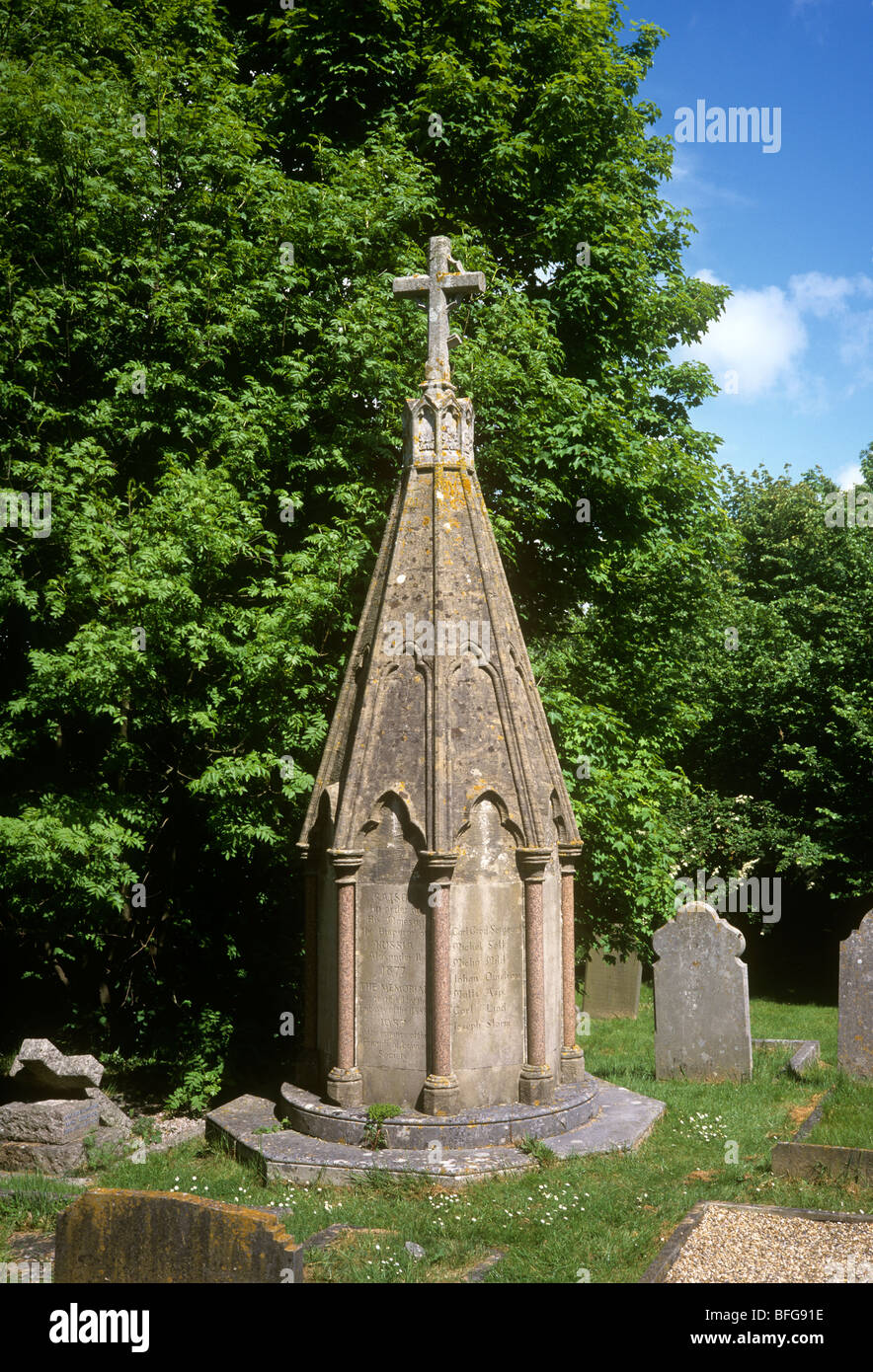 Regno Unito, Inghilterra, East Sussex, Lewes, St John's sagrato, Finlandese Memorial Foto Stock