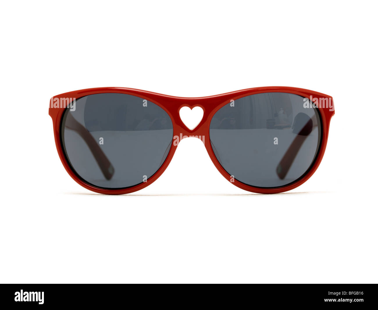 Cool Red Designer di occhiali da sole Foto Stock