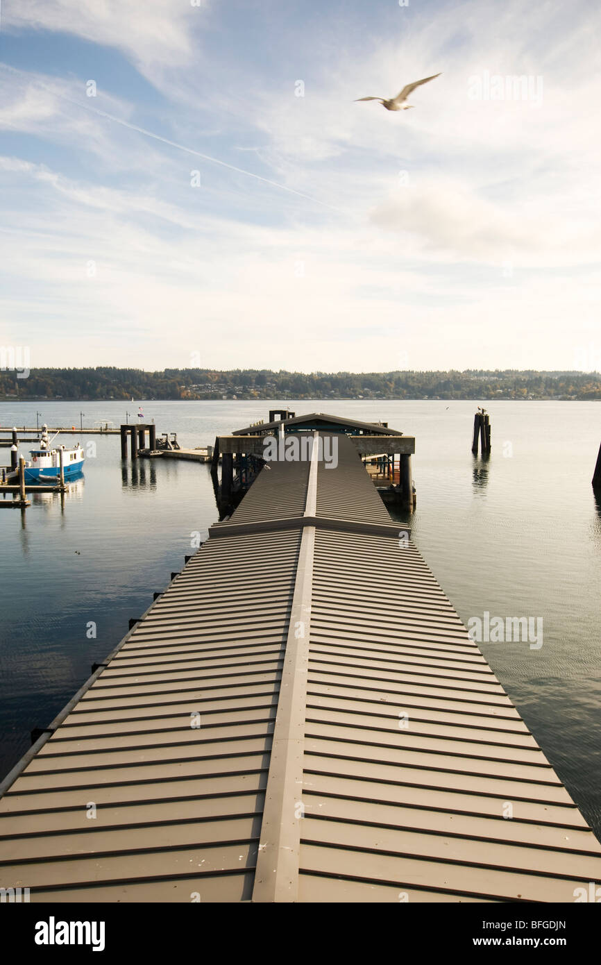 Dock nello Stato di Washington Foto Stock