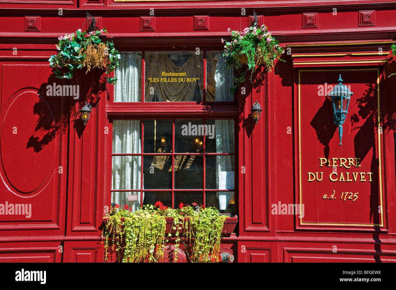 Ristorante famoso Pierre du Calvet Old Montreal Canada Foto Stock