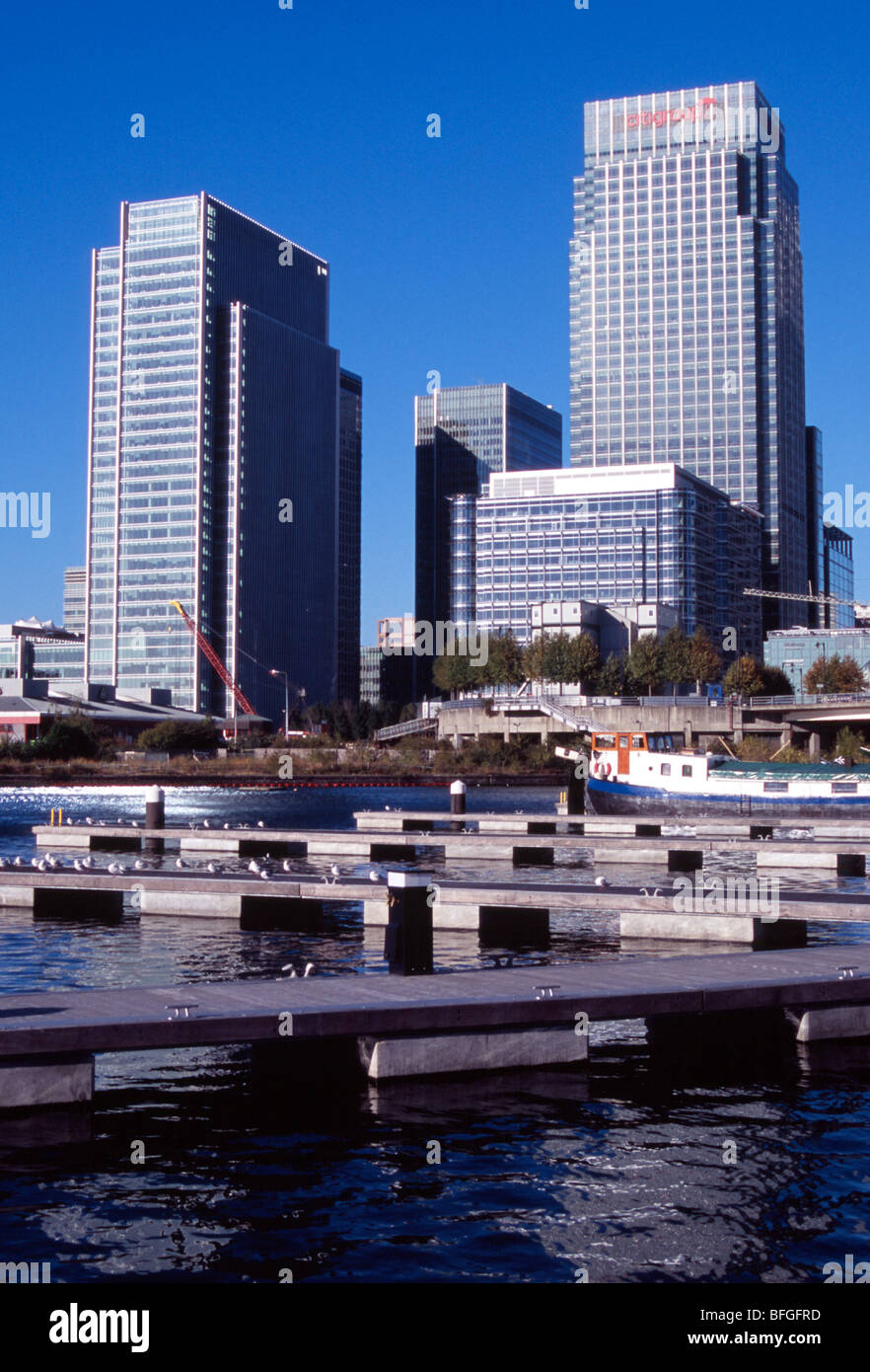 Gli uffici di citigroup canary wharf London docklands Inghilterra Foto Stock