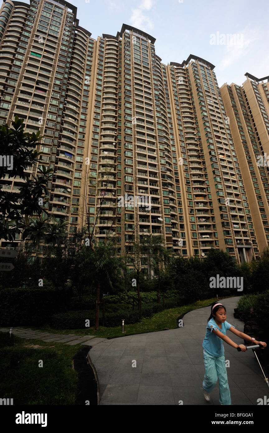 Appartamenti di lusso a Shanghai, Cina. 08-ott-2009 Foto Stock