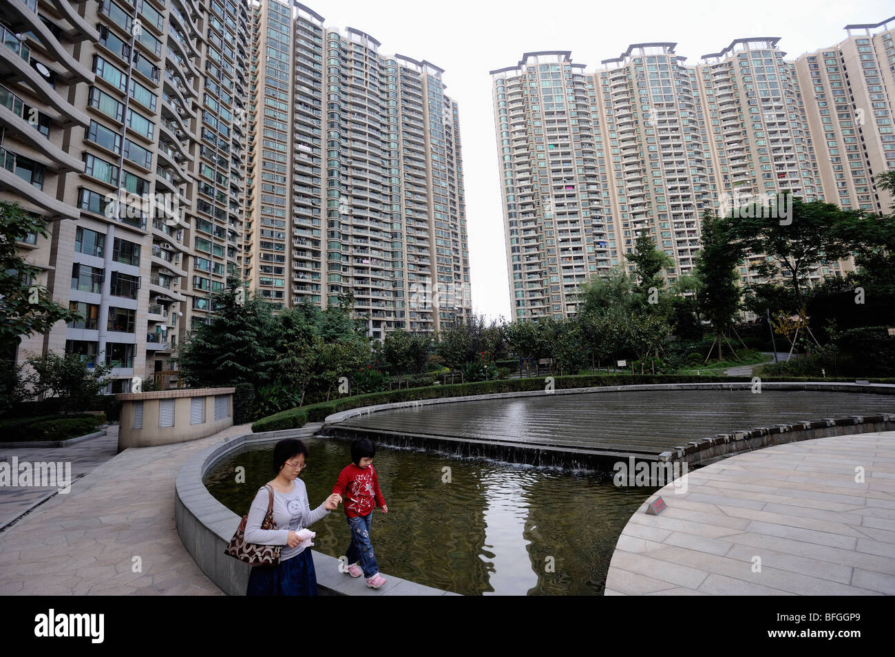 Appartamenti di lusso a Shanghai, Cina. 08-ott-2009 Foto Stock