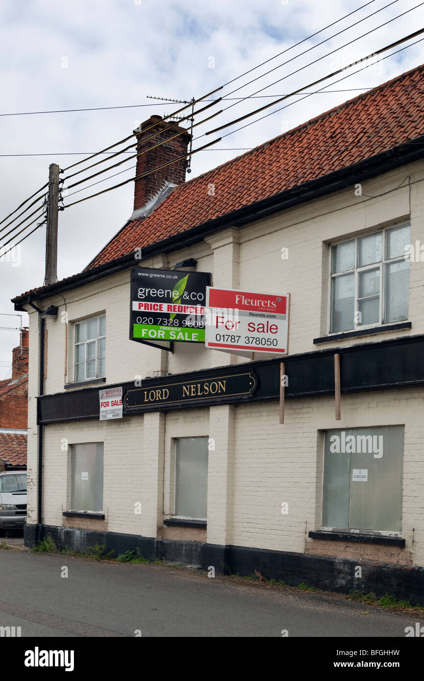 Esterno del pub non riuscita Foto Stock