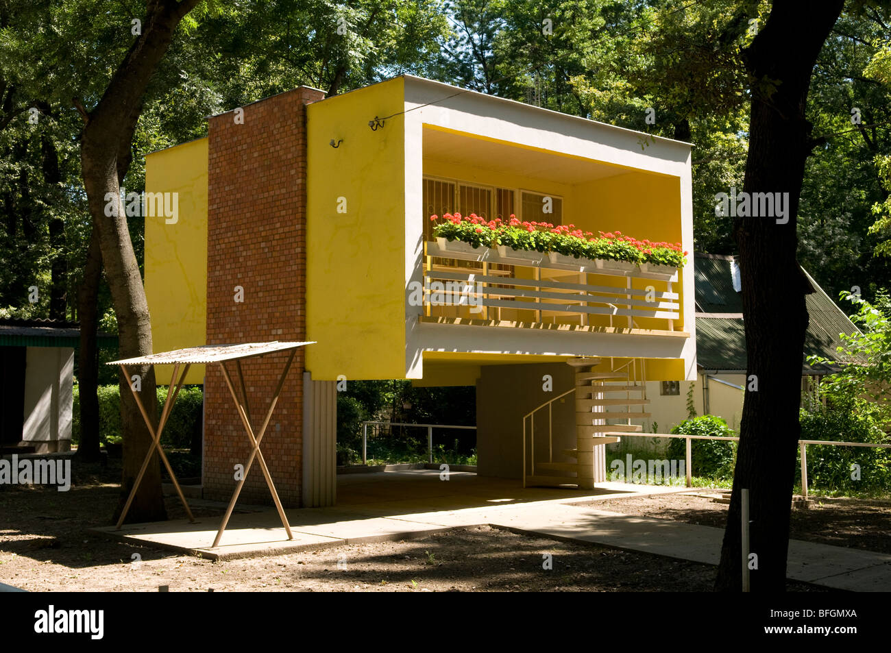 Casa moderna, Mako, Provincia di Csongrád, Ungheria Foto Stock