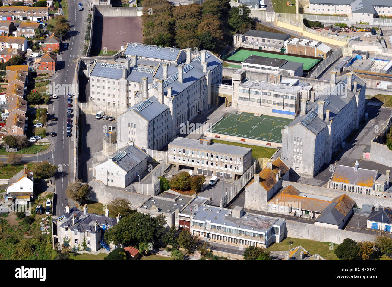 "I giovani coinvolti in reati istituzione " la YOI a Portland, Dorset, Gran Bretagna, Regno Unito Foto Stock