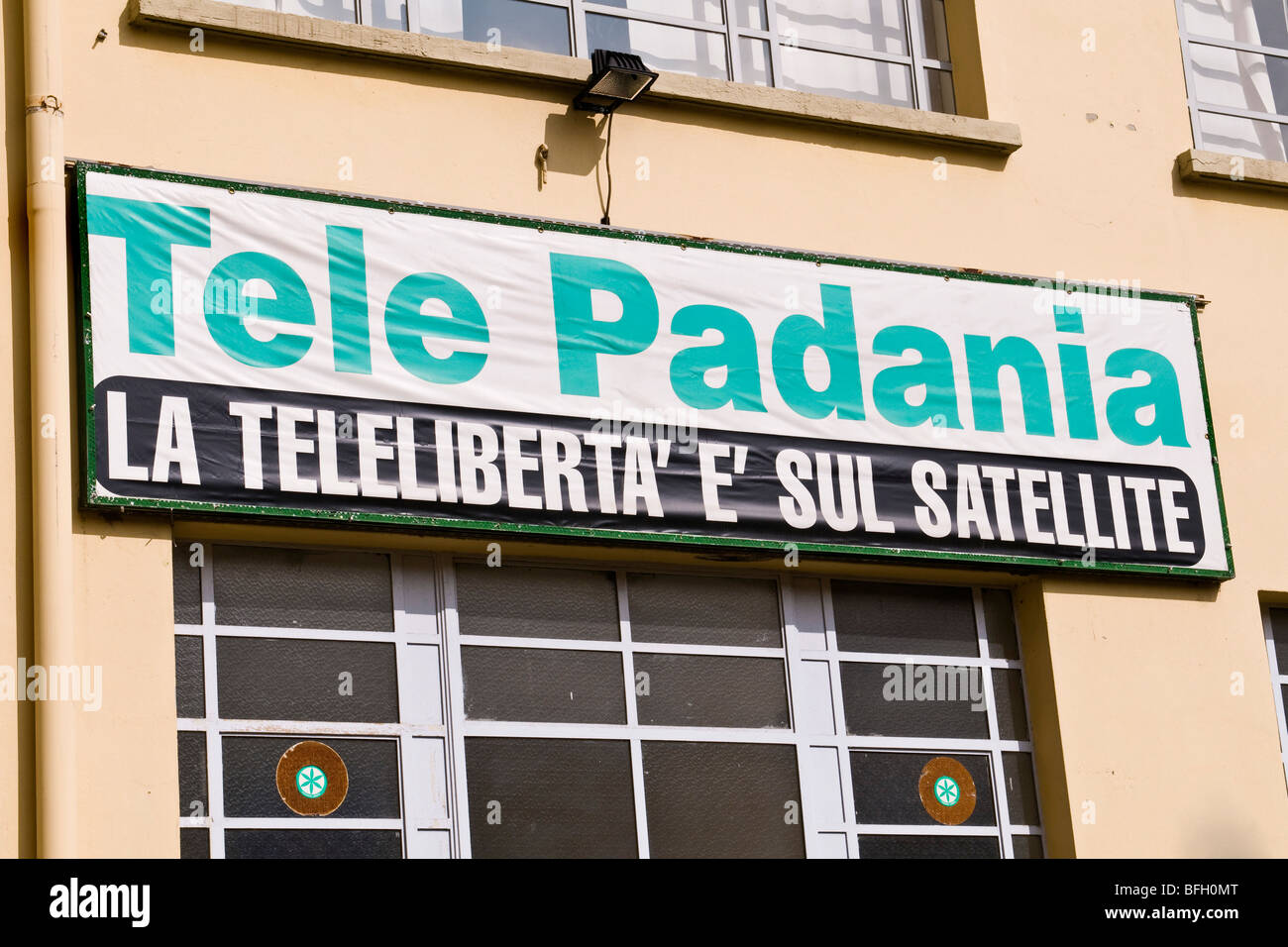 Gli studi televisivi di Tele Padania, Milano, Italia Foto Stock