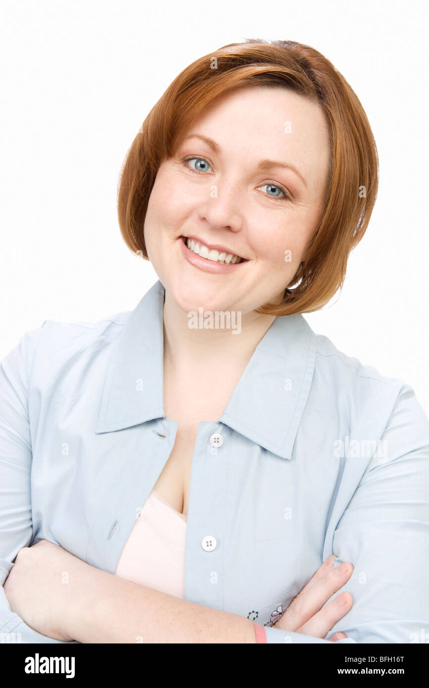 Ritratto di donna matura sorridente Foto Stock