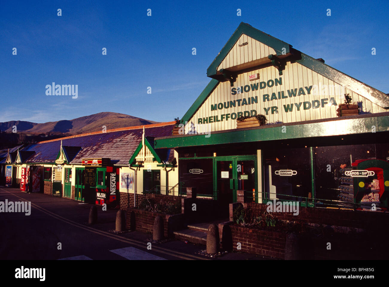 Snowdon Mountain railway attrazione wales uk Foto Stock