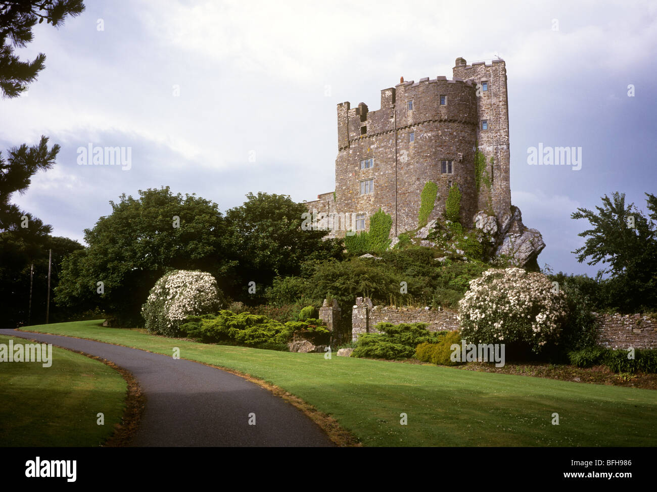 Regno Unito, West Wales, Pembrokeshire, Roch Castle Foto Stock