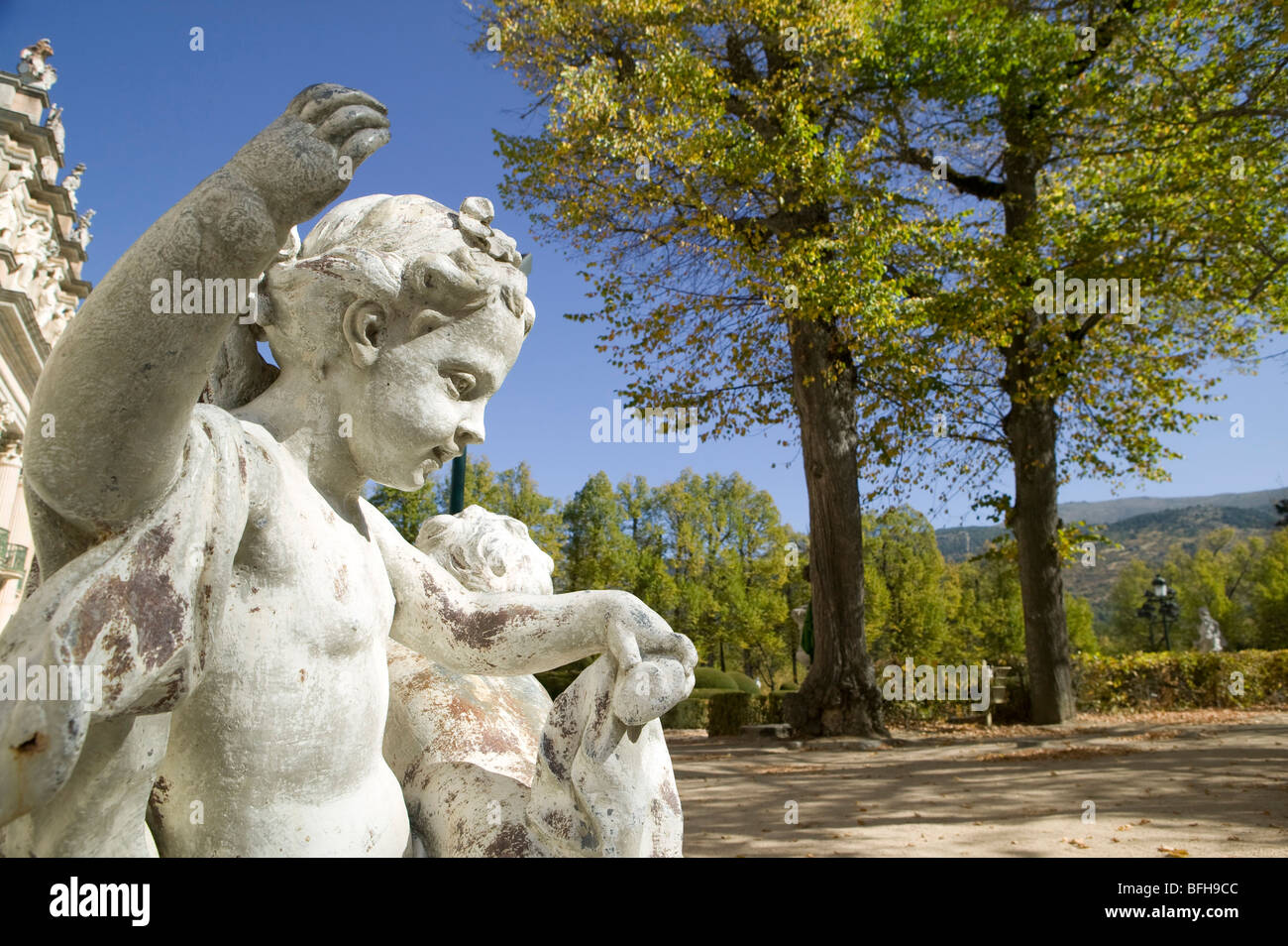 La Granja, Segovia, parco, monumento, giardino, Spagna, viaggi, turismo, natura, palace Foto Stock