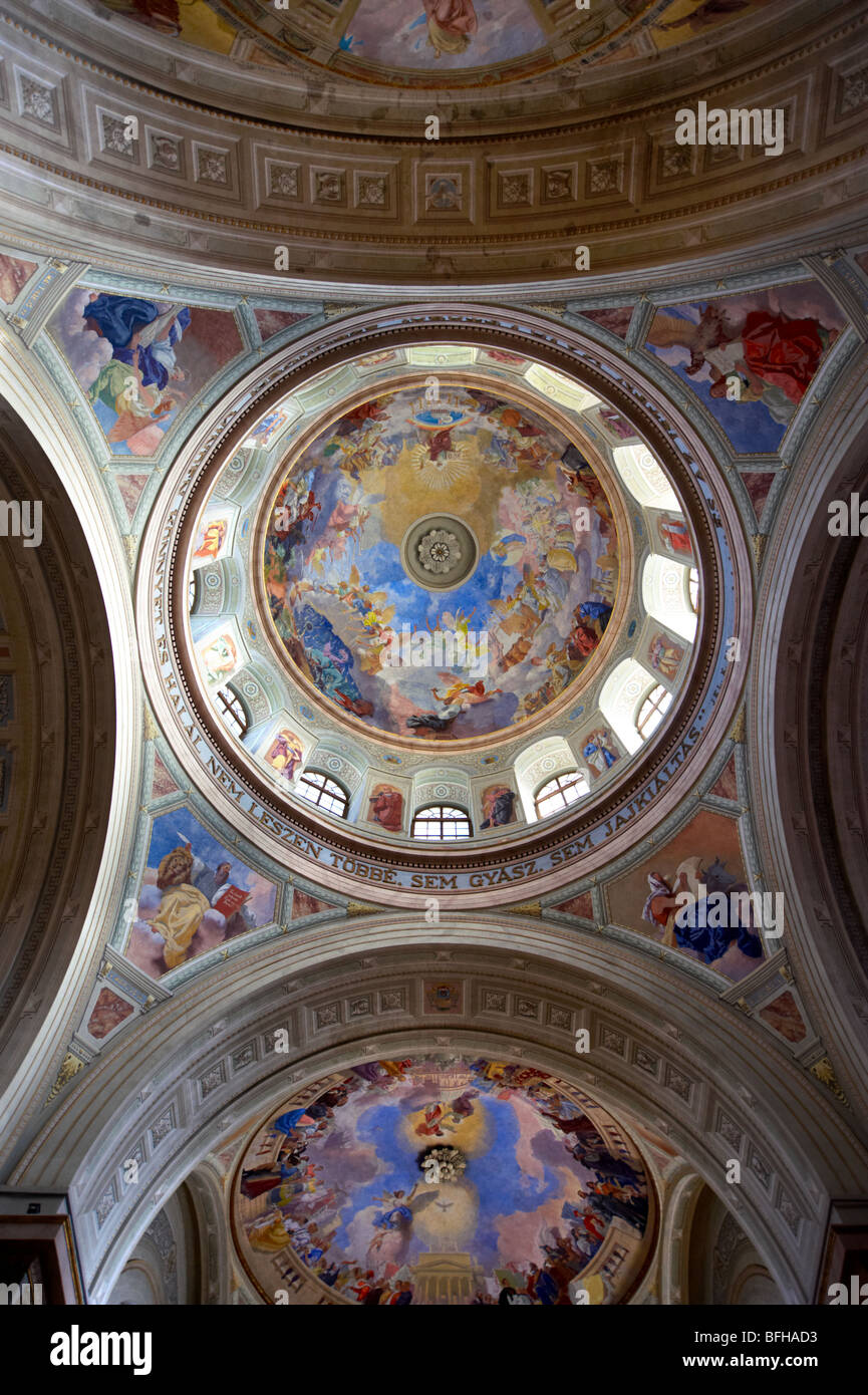 Neo Classic Basilica interno, Eger Ungheria Foto Stock