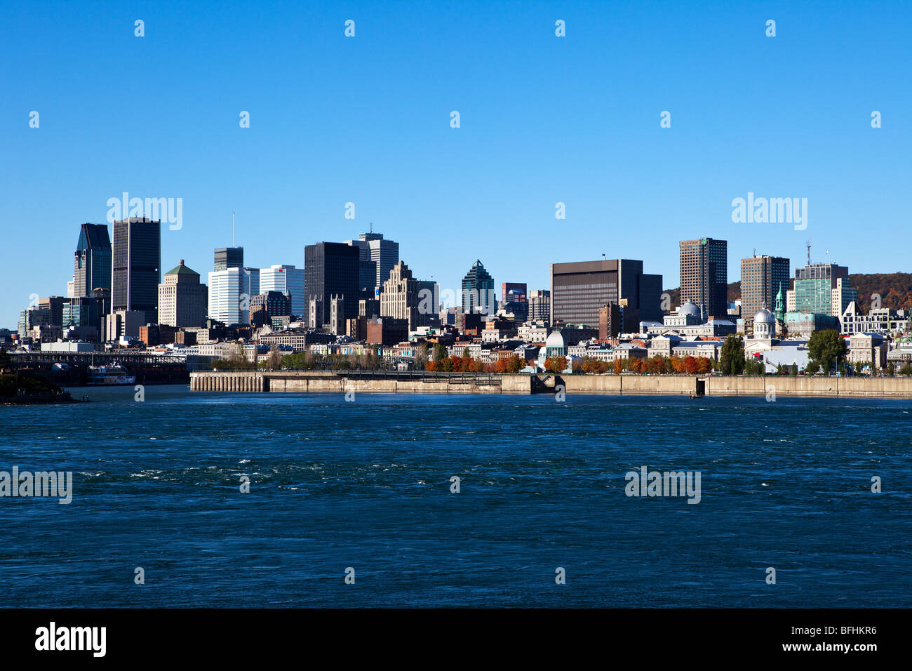 Lo Skyline di Montreal, Quebec, Canada Foto Stock