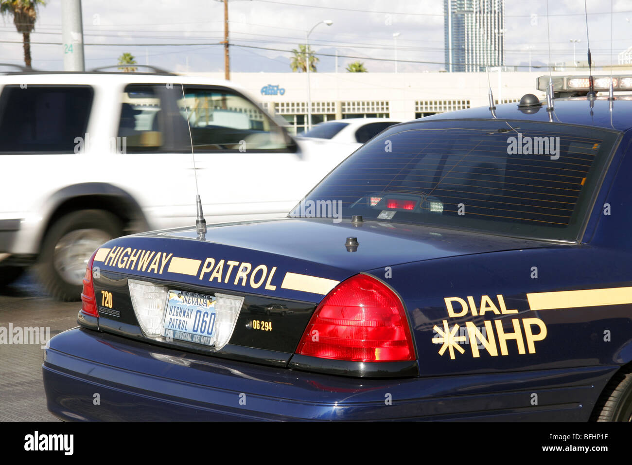 Nevada Highway Patrol Trooper Stato, Las Vegas. Foto Stock