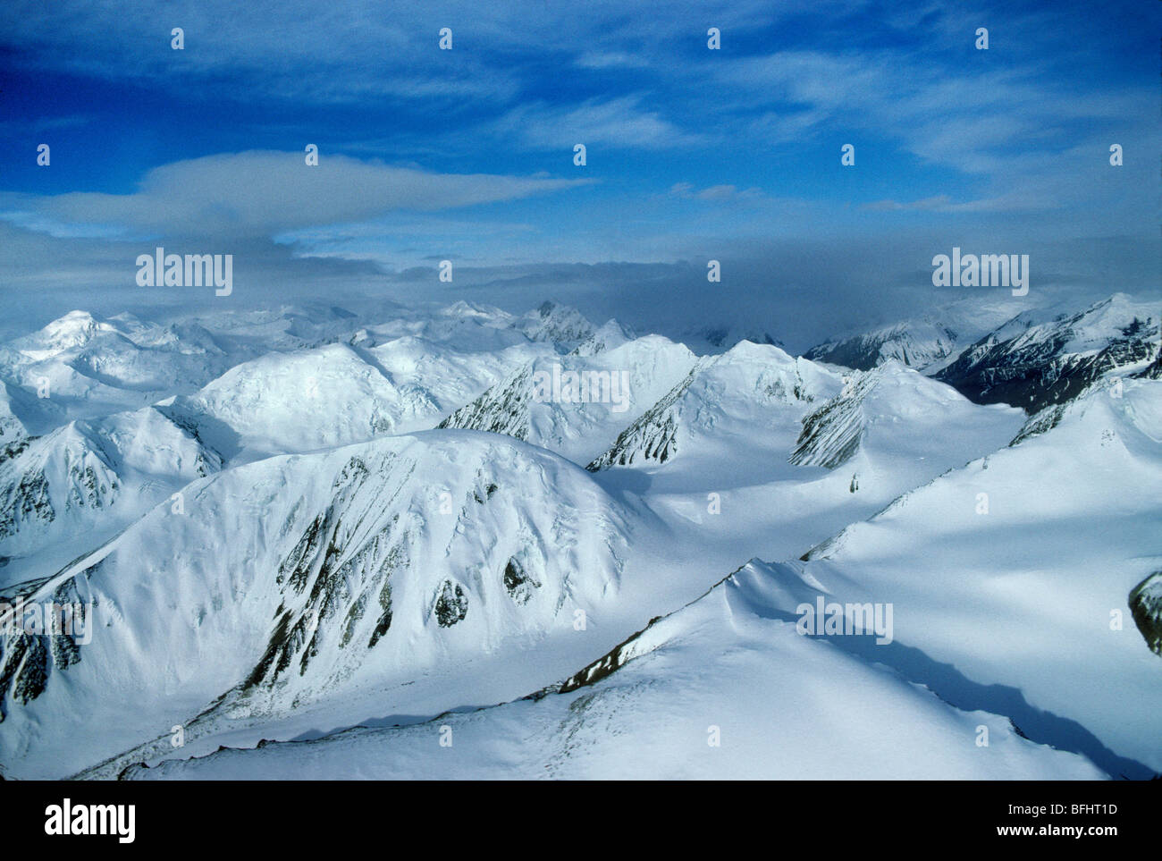 Sant'Elia montagne, Parco Nazionale Kluane, Yukon meridionale, Canada Artico Foto Stock