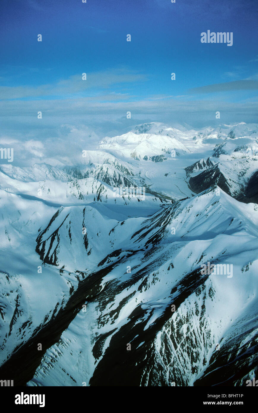 Sant'Elia montagne, Parco Nazionale Kluane, Yukon meridionale, Canada Artico Foto Stock