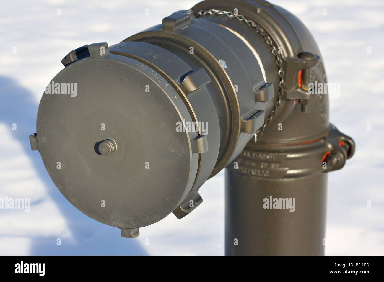 Utilità industriale condotto tappato. Foto Stock