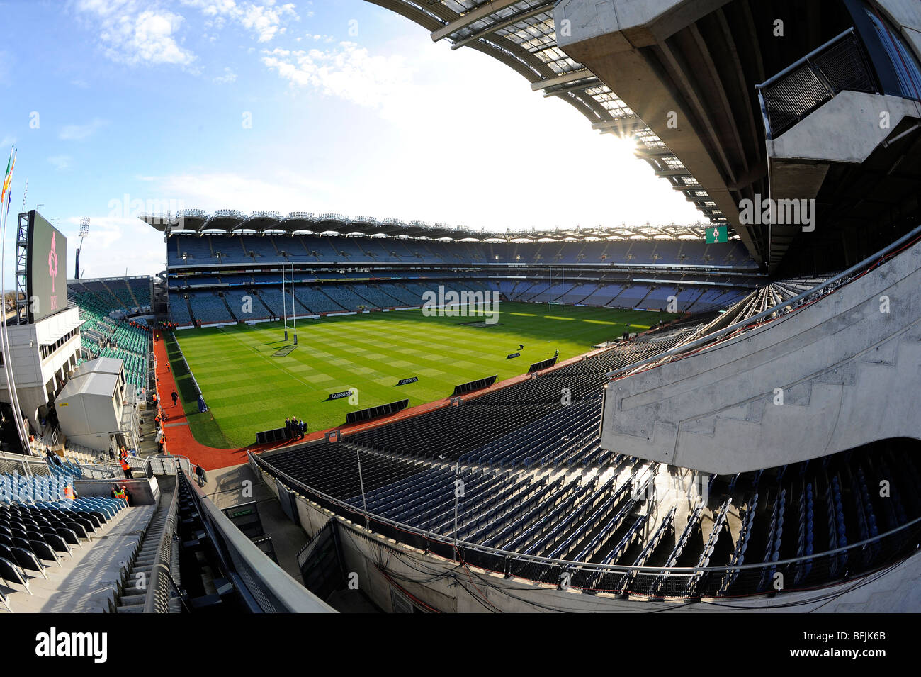 Vista interna Croke Park Stadium di Dublino. Home della Gaelic Athletic Association o GAA Foto Stock