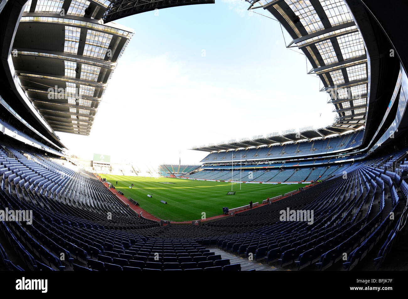 Vista interna Croke Park Stadium di Dublino. Home della Gaelic Athletic Association o GAA Foto Stock