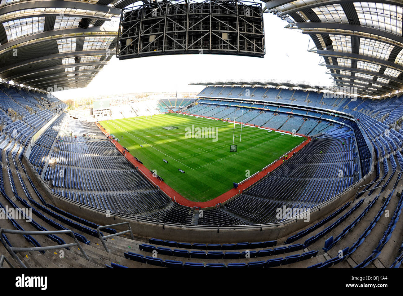 Vista interna Croke Park Stadium di Dublino. Home della Gaelic Athletic Association o GAA Foto Stock