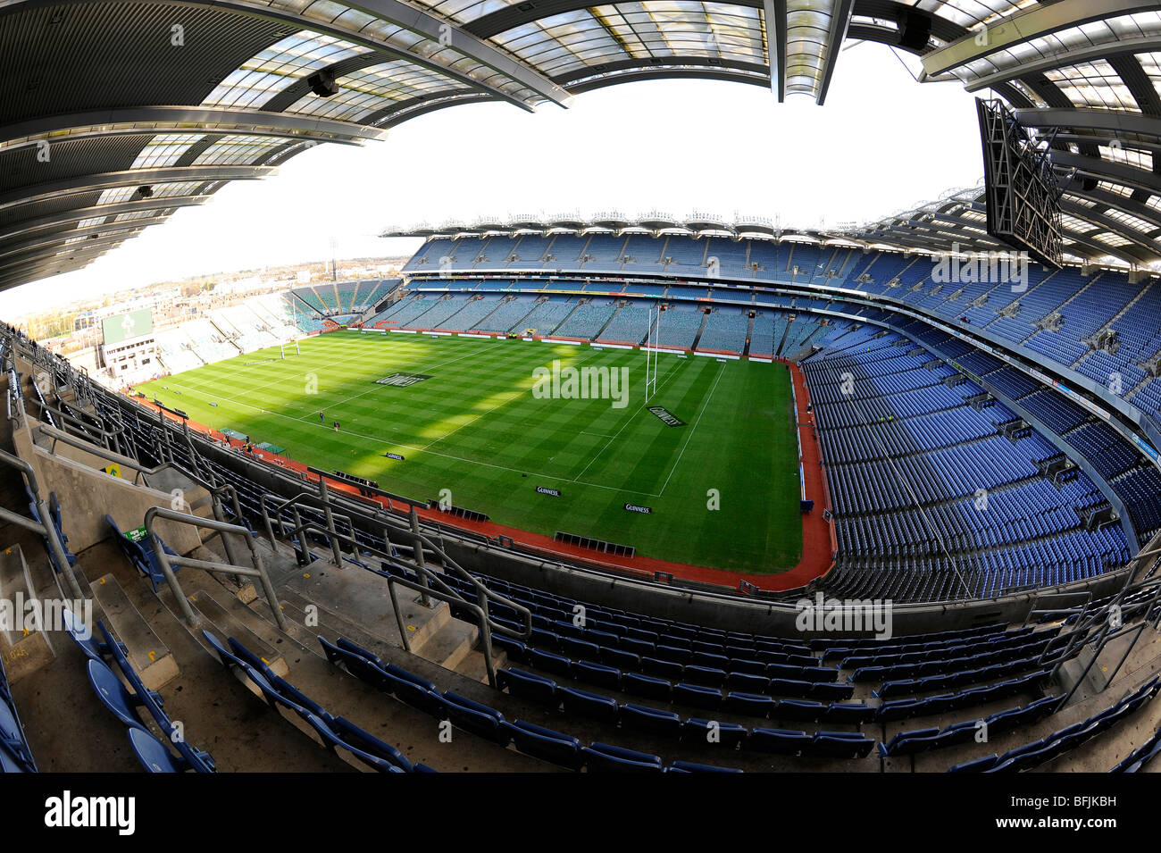 Vista interna Croke Park Stadium di Dublino. Home della Gaelic Athletic Association o GAA Foto Stock