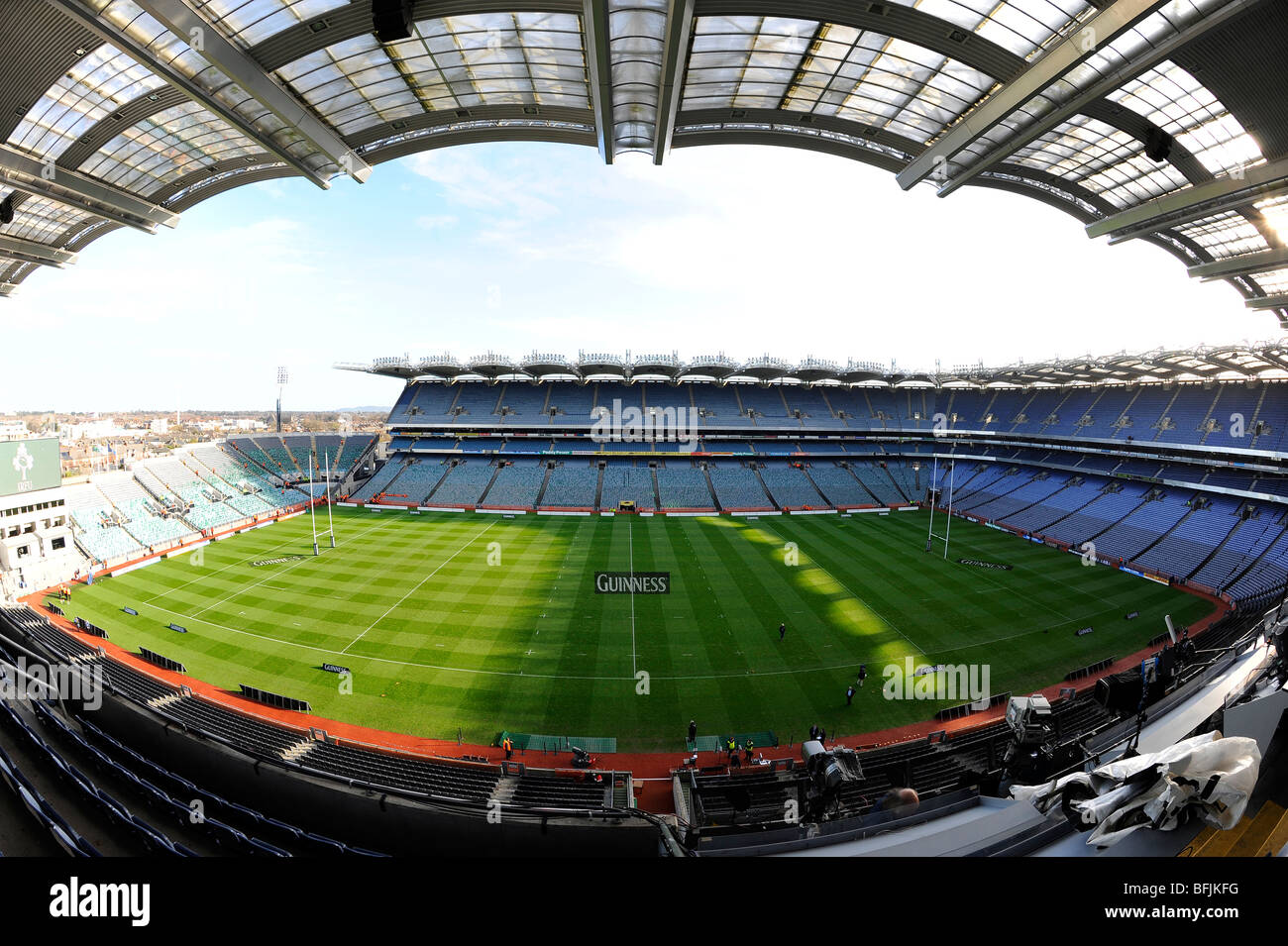 Vista interna Croke Park Stadium di Dublino. Home della Gaelic Athletic Association o GAA Foto Stock