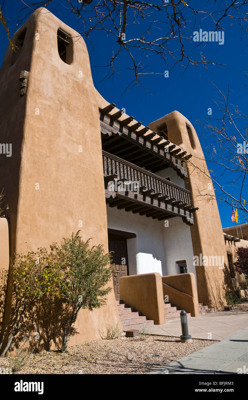 Tipica architettura New Mexico Santa Fe Southwest USA Foto Stock