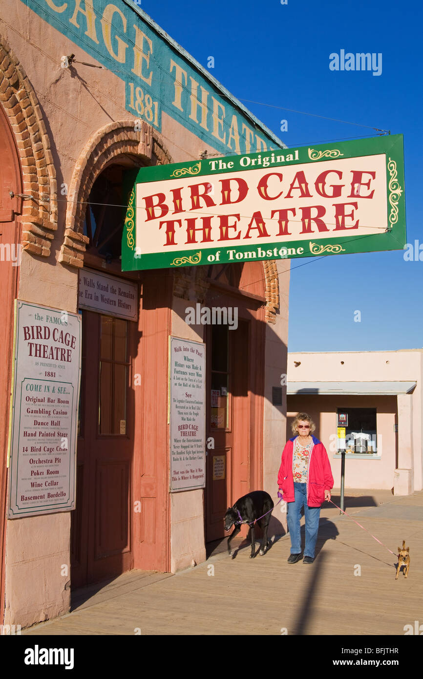 Bird Cage Theatre,oggetto contrassegnato per la rimozione definitiva, Cochise County, Arizona, Stati Uniti d'America Foto Stock