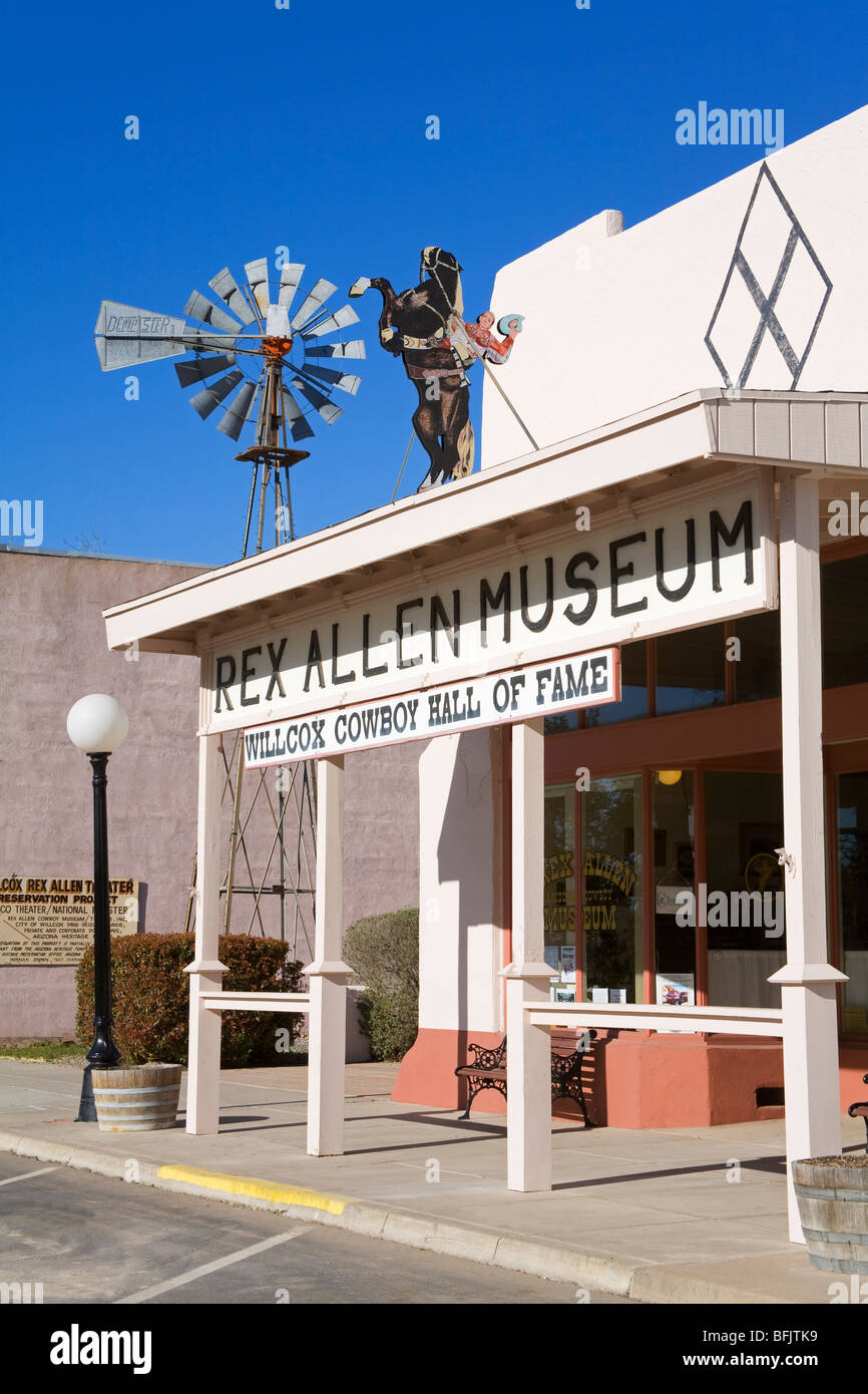 Rex Allen Museum, Willlcox, Cochise County, Arizona, Stati Uniti d'America Foto Stock