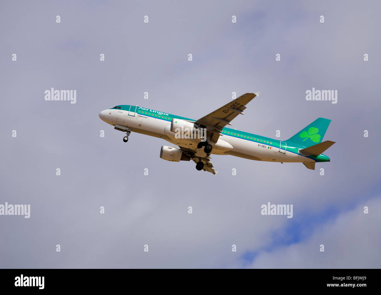 Aer Lingus piano decollo dall' aeroporto di Faro Foto Stock