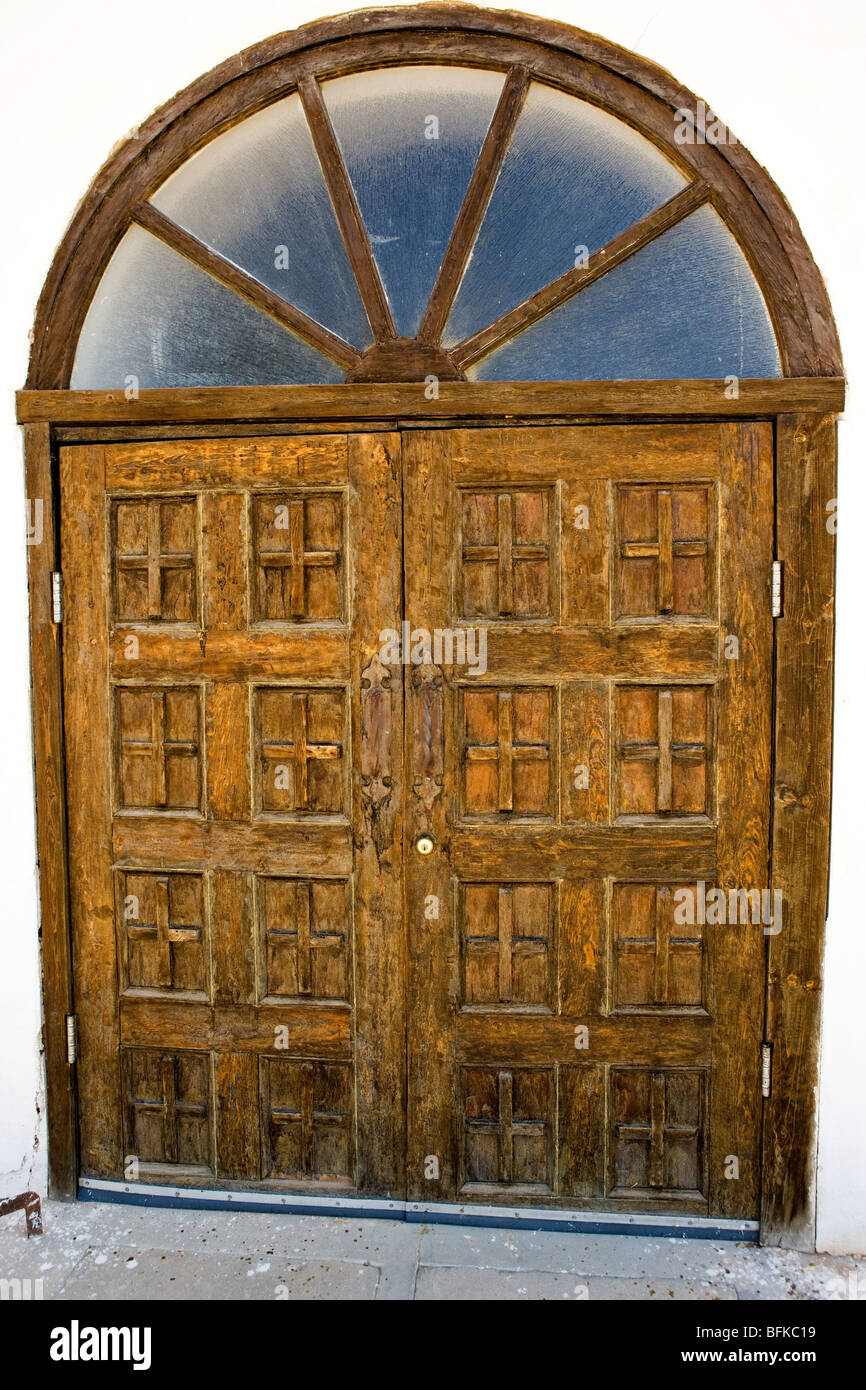 Cappella missione San Elizario, El Paso Mission Trail, El Paso, TX Foto Stock