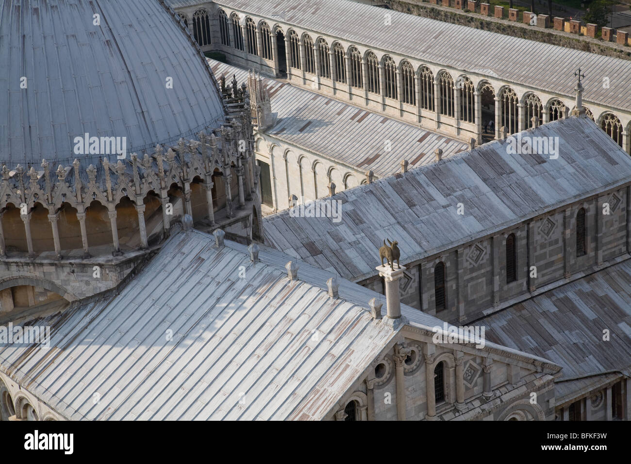 La cattedrale nel Campo dei Miracoli ("Campo dei miracoli") a Pisa, Italia Foto Stock