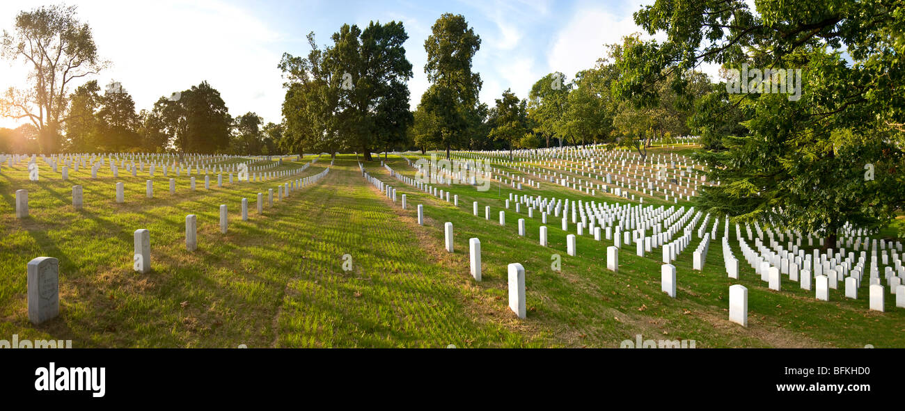 Al Cimitero Nazionale di Arlington, Washington DC, Stati Uniti d'America Foto Stock