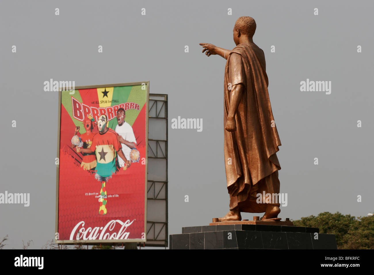 Mausoleo di Kwame Nkrumah e memorial park in Ghana il primo post coloniale leader. Accra. Il Ghana. Africa occidentale. Foto Stock