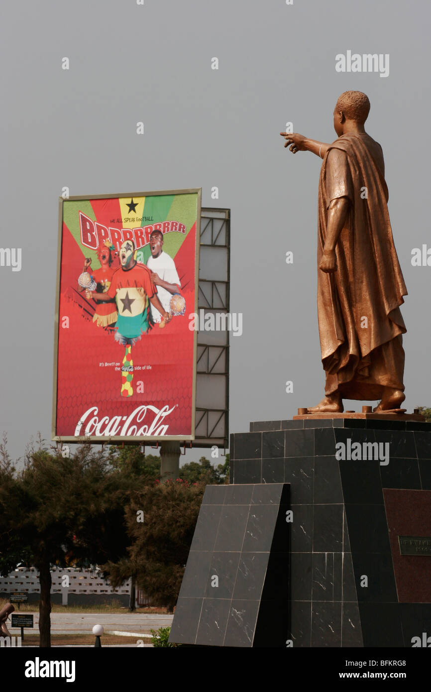 Mausoleo di Kwame Nkrumah e memorial park in Ghana il primo post coloniale leader. Accra. Il Ghana. Africa occidentale. Foto Stock