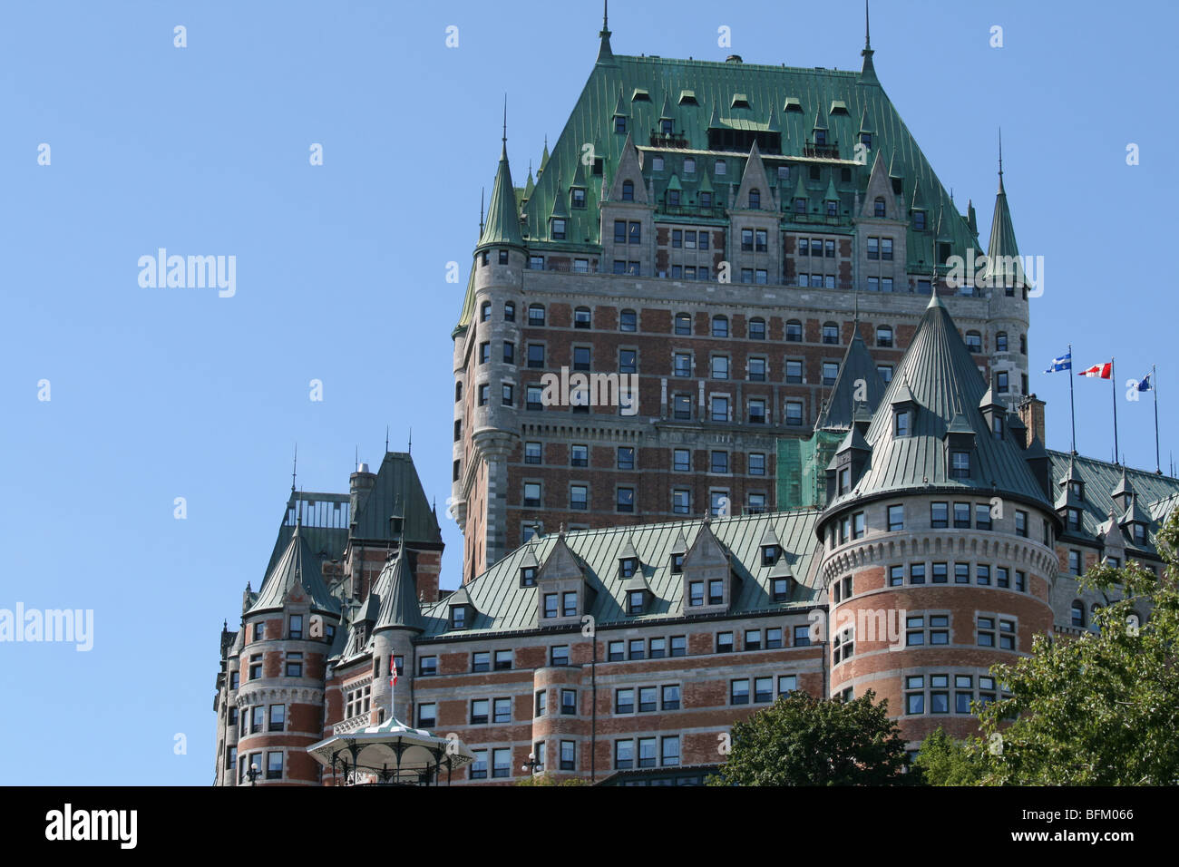 Una foto di Chateau Frontenac a Quebec City Foto Stock