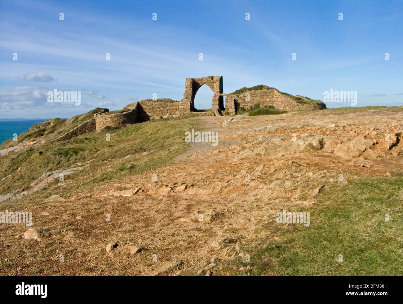 Fortino Napoleonico, Gros Nez, Jersey, Isole del Canale Foto Stock