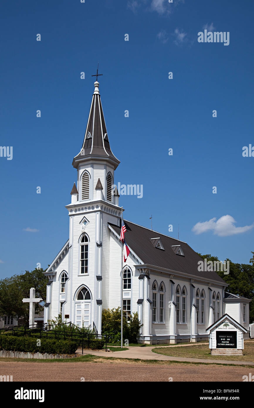 I santi Cirillo e Metodio chiesa cattolica Dubina Texas USA Foto Stock