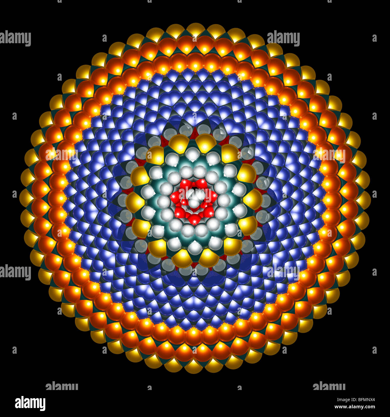 Molecolare ingranaggio differenziale, artwork Foto Stock