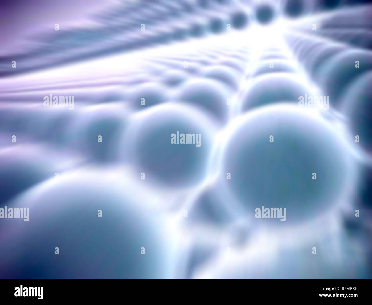 Reticolo di nanoparticelle, artwork Foto Stock