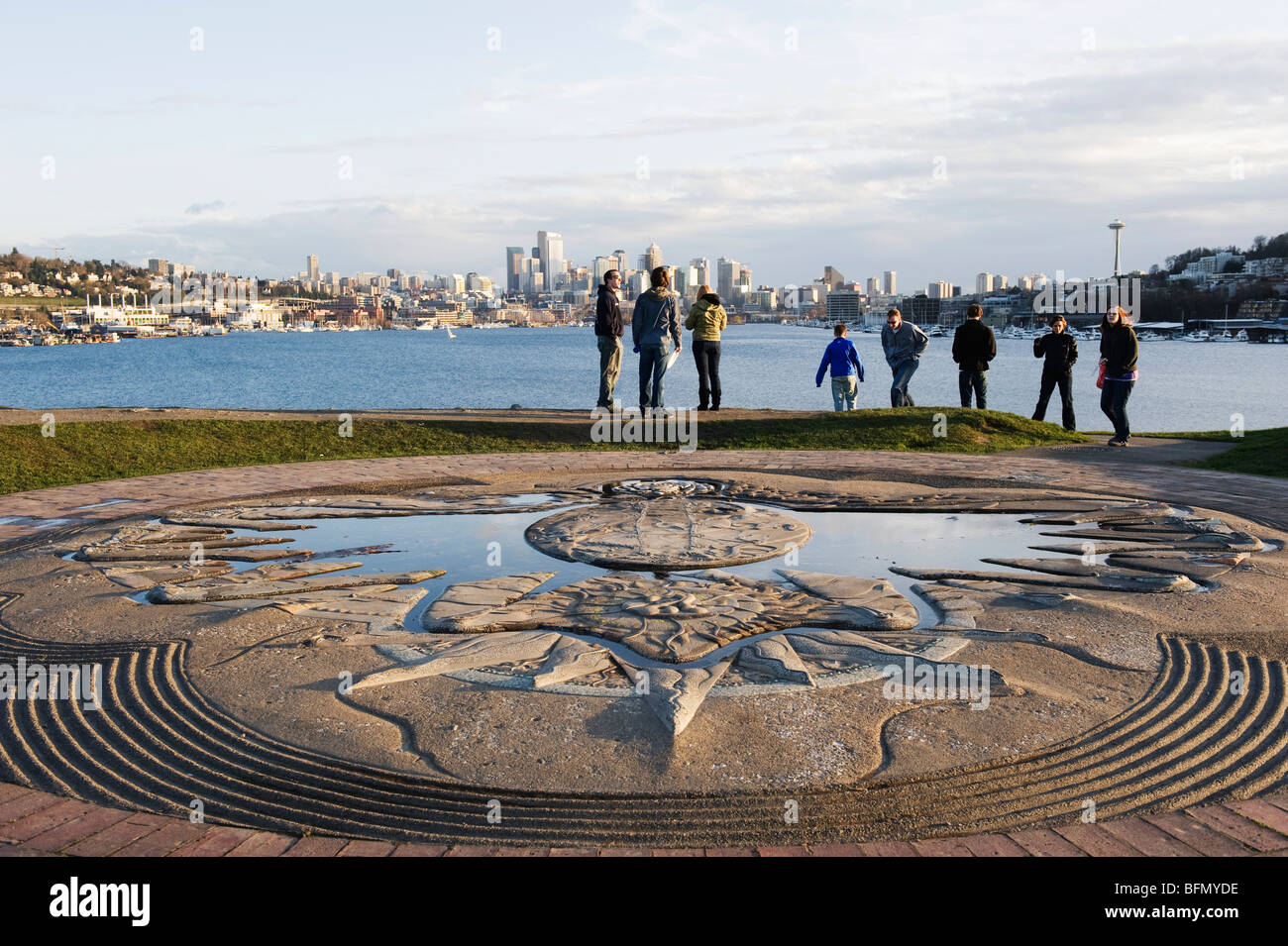 Stati Uniti d'America, nello Stato di Washington, Seattle, lavori Gas Park Foto Stock