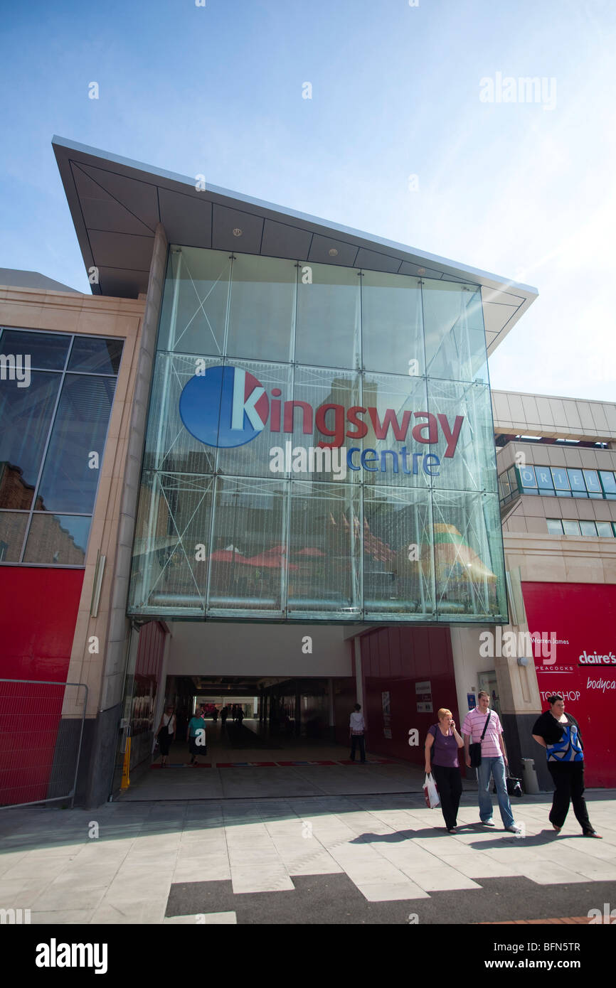 Newport Kingsway Shopping Center Gwent South Wales UK Foto Stock