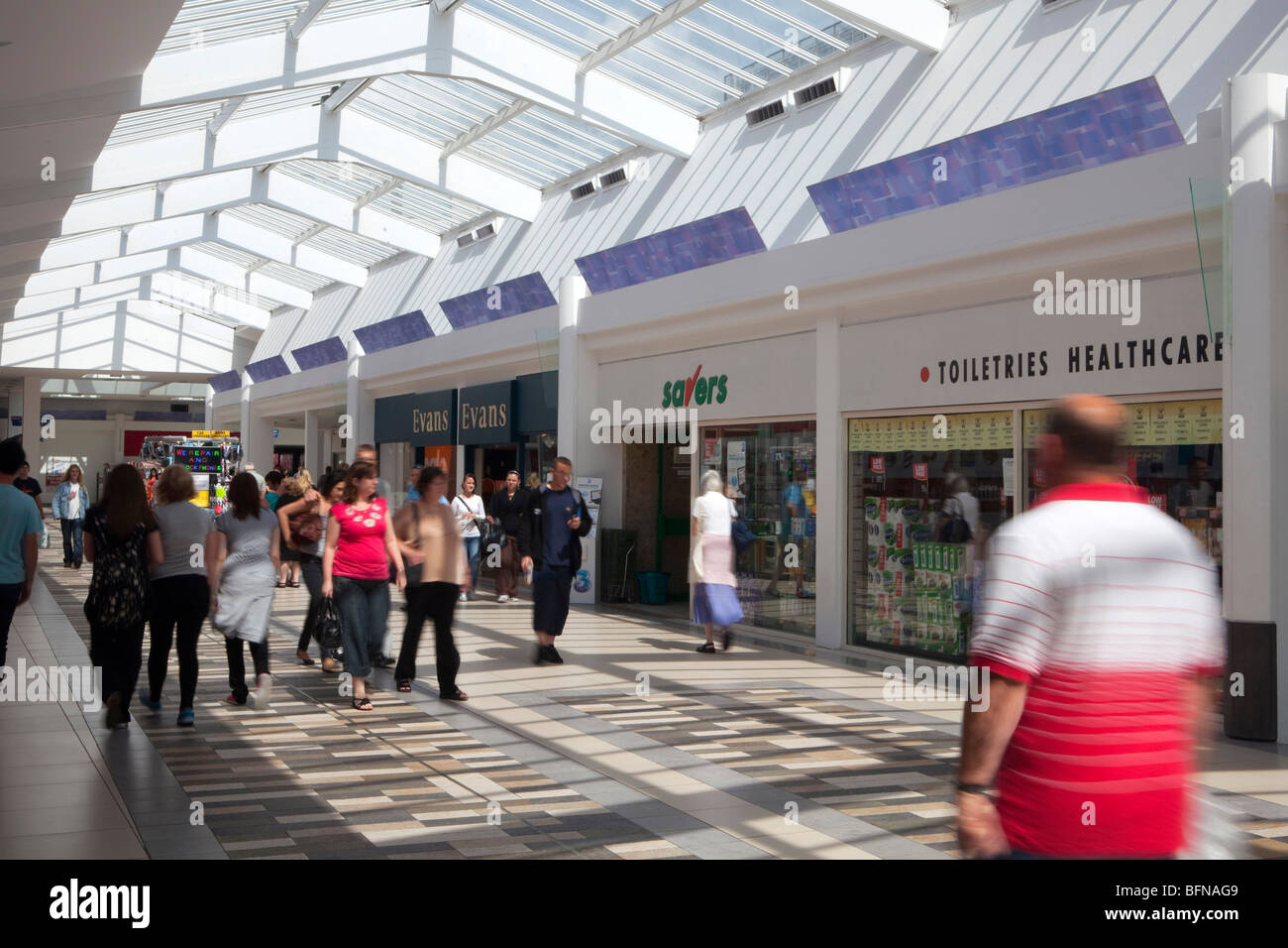 Newport Kingsway Shopping Center Gwent South Wales UK Foto Stock