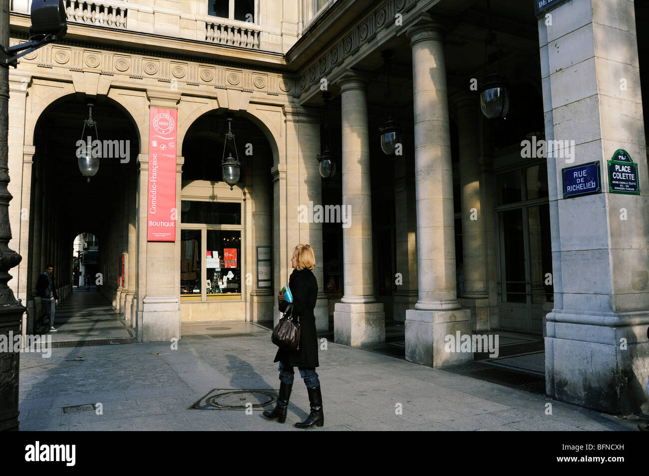 Comedie Francaise Theatre, Place Colette, Parigi, Francia Foto Stock