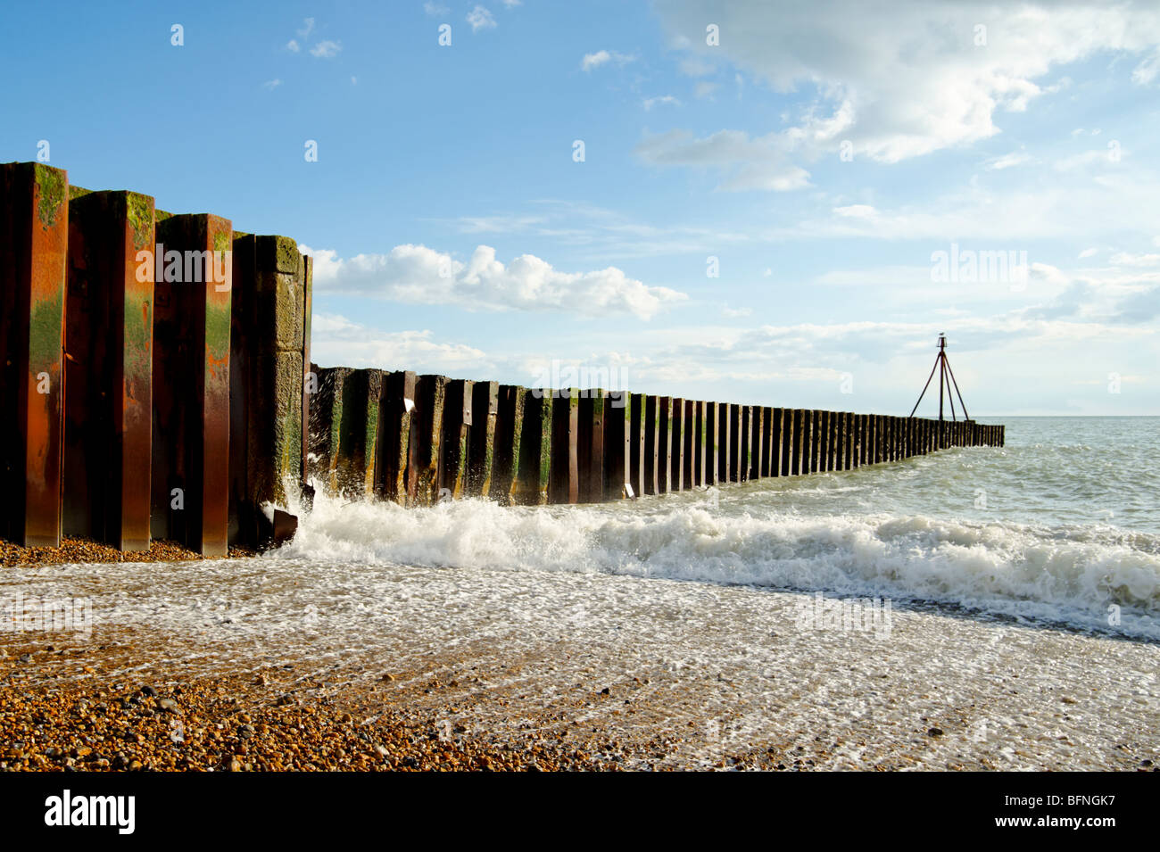Seaford Head Beach sulla South Downs modo Sussex England Foto Stock