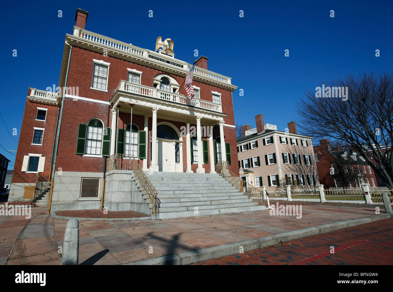 Il Salem Custom House dove Nathaniel Hawthorne lavorato, Salem, Massachusetts Foto Stock