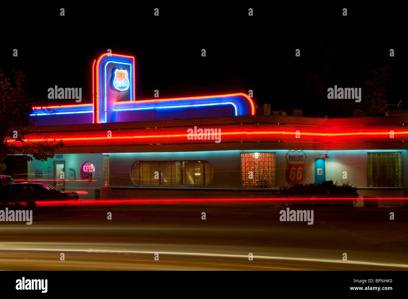 Nuovo Messico Route 66 Diner Foto Stock