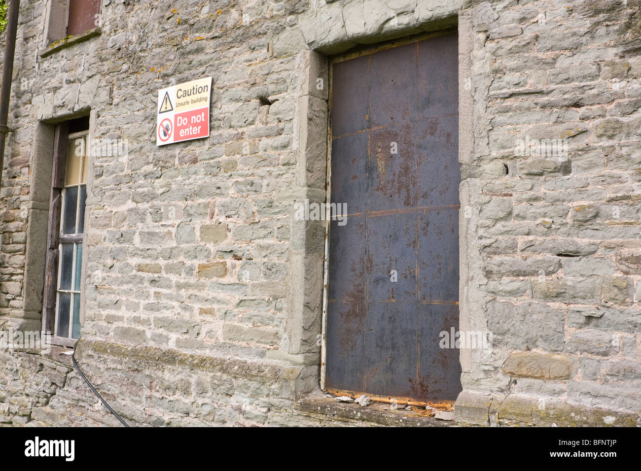 Parte abbandonati di Hay on Wye castello Foto Stock