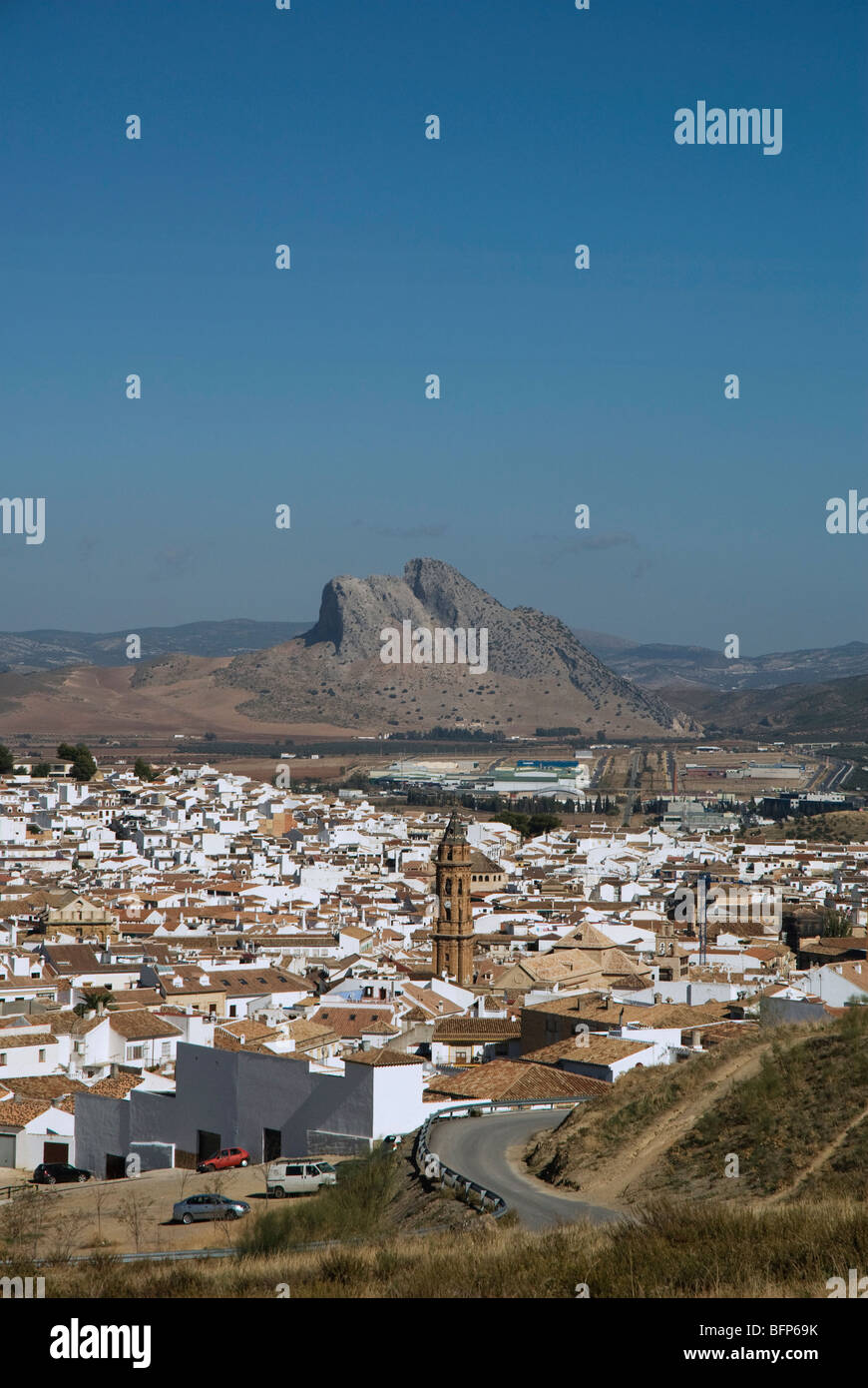 La città di Antequera, Andalusia, Spagna Foto Stock